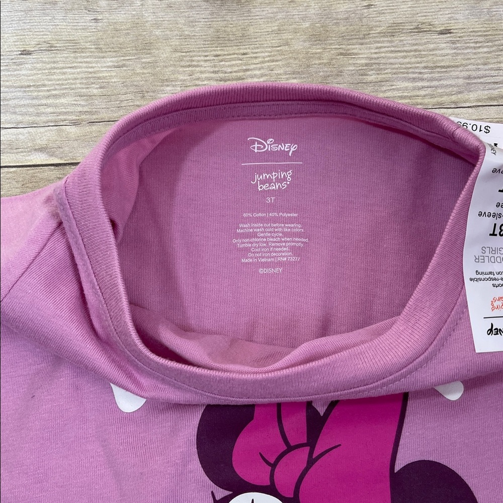 Minnie Mouse Long Sleeve Tee 3T - Picture 4 of 5